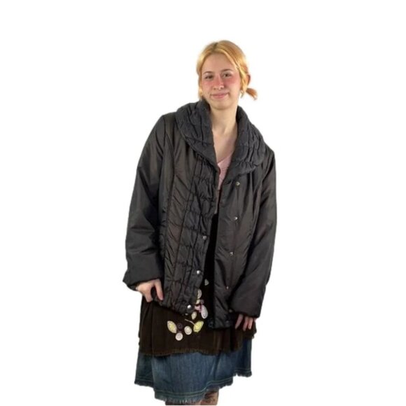 Women's Precis Brown Puffer Winter Coat  size 10 - Picture 1 of 13